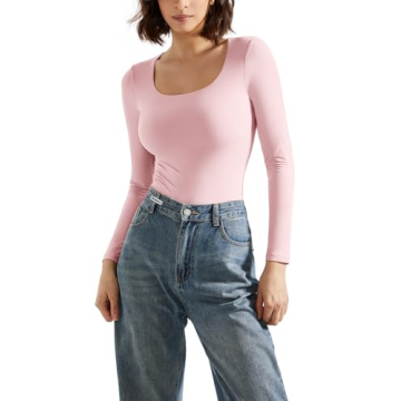 SUUKSESS Women Scoop Neck Thong Bodysuit for All Occasions