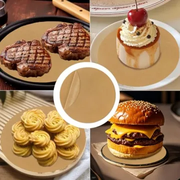 TROUSKAIG 220 Unbleached Parchment Paper Sheets for Baking