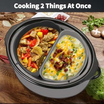 OUTXE Slow Cooker Divider Liner for Easy Cooking Cleanup