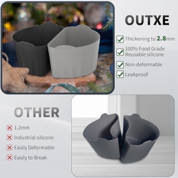 OUTXE Slow Cooker Divider Liner for Easy Cooking Cleanup