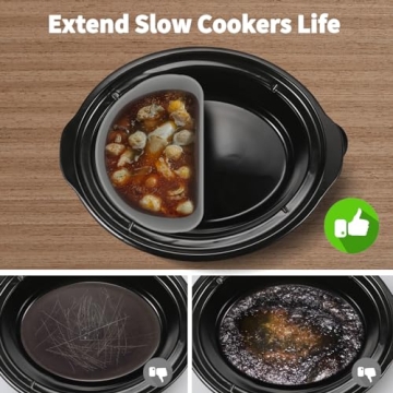 OUTXE Slow Cooker Divider Liner for Easy Cooking Cleanup
