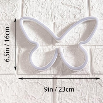 Enchanting HOHOSIGN Butterfly Neon Sign for Girls Room
