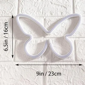Enchanting HOHOSIGN Butterfly Neon Sign for Girls Room