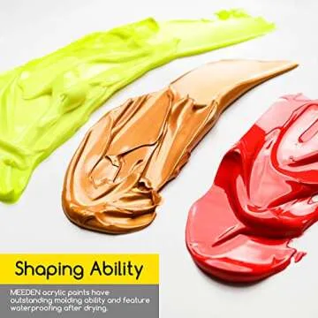 MEEDEN Acrylic Paint Set 24 Colors, 120 ml/4.06 oz Acrylic Paint Tubes, Rich Pigments Non-Toxic Art & Craft Paints for Artists, Adults & Beginners, Art Supplies for Canvas painting