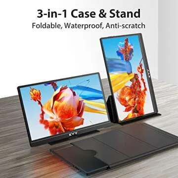 KYY 15.6 Portable Monitor FHD 1080P USB-C HDMI