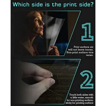 Colemoly Transparency Sheets Transparent Paper 30 Sheets Inkjet Transparency Film Inkjet Printer (100% Clear) Acetate Sheets Clear Paper 8.5x11 Inches for Crafts, Premium Print