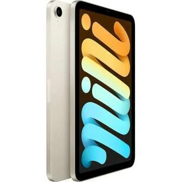 Renewed 2021 iPad Mini 6 - 64GB Wi-Fi Starlight