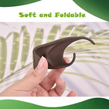 YANZHAN 15 Pair Brown Elf Ears - Elf Ears Brown Skin Cosplay for Halloween Masquerade Christmas Any ...