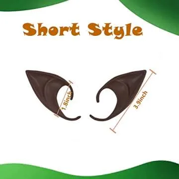 YANZHAN Brown Elf Ears for Fantasy Fun and Costumes
