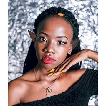 YANZHAN 15 Pair Brown Elf Ears - Elf Ears Brown Skin Cosplay for Halloween Masquerade Christmas Any Themed Party - Short Style