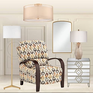 Stunning Possini Euro Double Drum Ceiling Light 18 Inches Wide