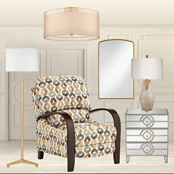 Stunning Possini Euro Double Drum Ceiling Light 18 Inches Wide