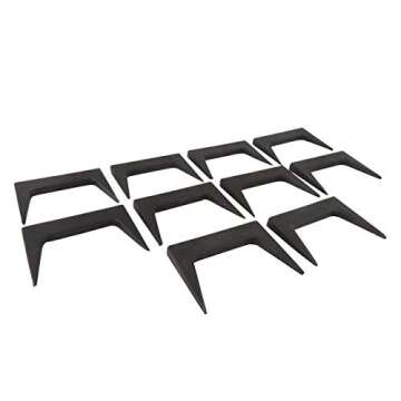 Taytools 500030 Pack of 10 Each 2 Inch Pinch Dogs with Square Back and Tapered Legs