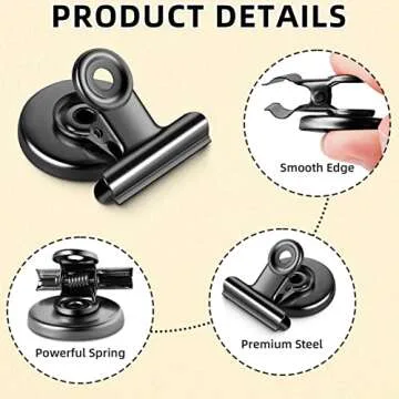 GRTARD 6 Pack Magnetic Clips for Home and Office Revamp