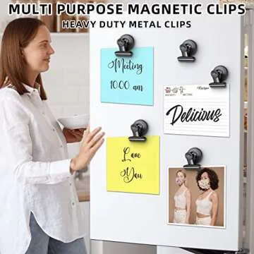 GRTARD 6 Pack Magnetic Clips for Home and Office Revamp