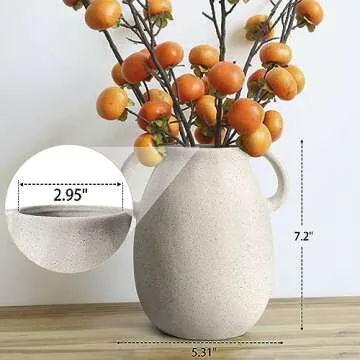 Sophisticated Farmhouse Ceramic Vase for Any Decor