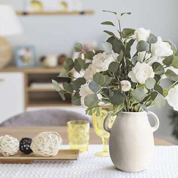 Sophisticated Farmhouse Ceramic Vase for Any Decor