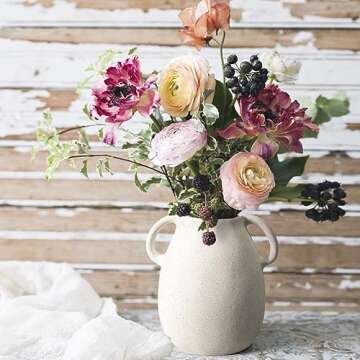 Sophisticated Farmhouse Ceramic Vase for Any Decor