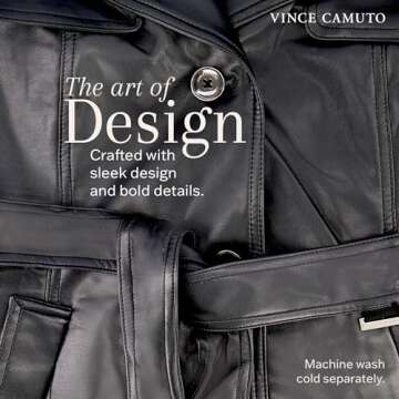 Vince Camuto Faux Leather Jacket for Women in Winter Styles