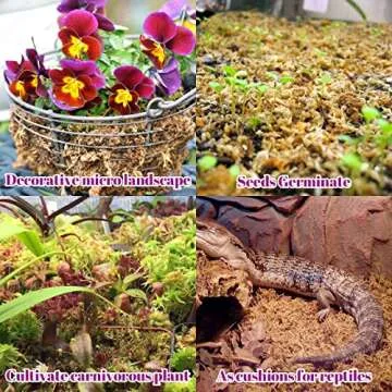 Legigo 5.3oz Premium Sphagnum Moss Potting Mix- Natural Succulent Carnivorous Plants Moss Dried, Plant Growing Medium for Orchid Succulent Sarracenia Orchid Gardening Plants Reptiles, 6 QT