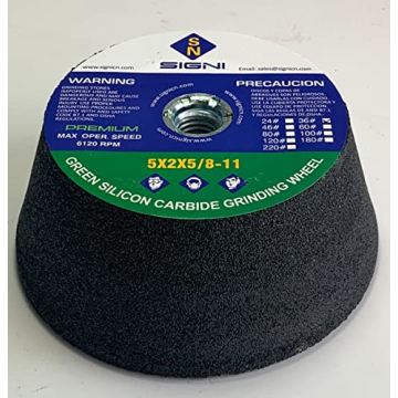 Flaring Cup Grinding Stone - 5x2x5/8-11 - Perfect for Granite and Concrete