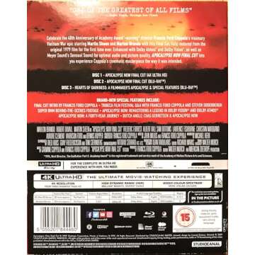 Apocalypse Now: Final Cut (Special Edition 3-Disc Set) [4K UHD + Blu-ray] [Region Free]
