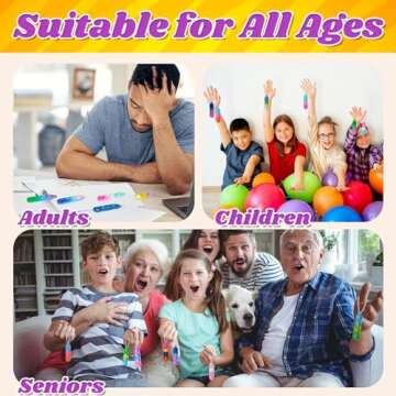 FIDWOD Party Favors Bulk for Kids Boys - Pop Fidget Keychain Toys- Mini Classroom Supplies Prizes - Stress Relief Bubble Sensory Gifts Pack - Birthday Box Goodie Bag Stuffers for Girls 8-12 (32Pcs)