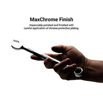 Capri Tools 15 mm Combination Wrench, 12 Point, Metric, Chrome (1-1315)