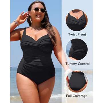 Comfortable Plus Size One Piece Swimsuit for Women