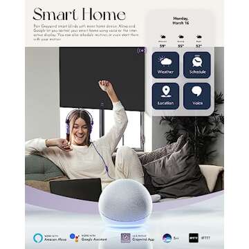 Graywind Motorized Roller Shade Blinds 100% Blackout Shades Cordless Waterproof Remote Control Windo...