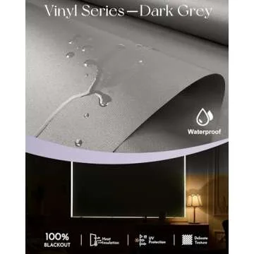 Graywind Motorized Roller Shades 100% Blackout Waterproof Remote Control