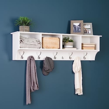 Prepac Contemporary Coat Rack for Stylish Entryway Storage