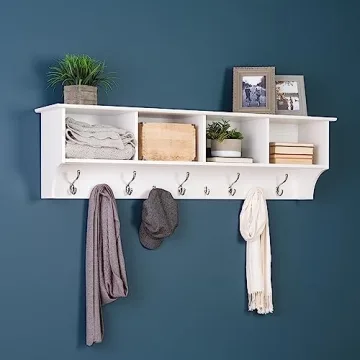 Prepac Contemporary Coat Rack for Stylish Entryway Storage