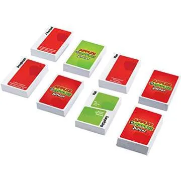 Mattel Games Apples to Apples Junior Kids Game, Card Game for Family Night with Kid-Friendly Words to Make Crazy Combinations