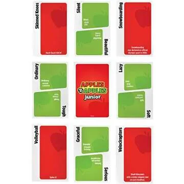 Mattel Games Apples to Apples Junior Kids Game, Card Game for Family Night with Kid-Friendly Words to Make Crazy Combinations