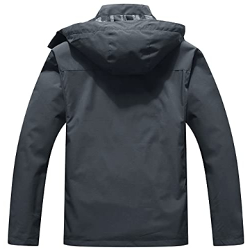 OTU Waterproof Hooded Rain Jacket for Outdoor Adventures