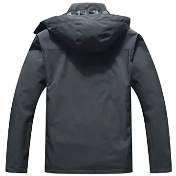 OTU Waterproof Hooded Rain Jacket for Outdoor Adventures