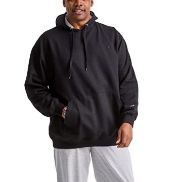 Champion Men's Powerblend Hoodie - Fleece Striped Sweatshirt (Reg & Big/Tall)
