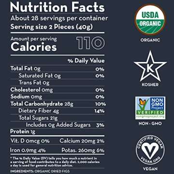 Sunny Fruit Organic Turkish Dried Figs, 2.5 Pound Bulk Bag | Healthy, Sweet Snack | ORGANIC, NON-GMO...