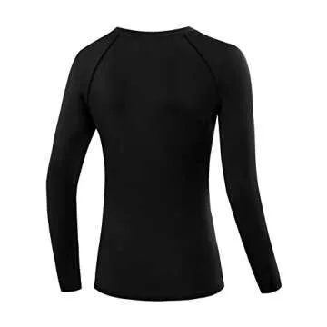 NELEUS Women's 3 Pack Compression Shirts Long Sleeve Yoga Athletic Running T Shirt