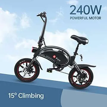 DYU D3F 14" Folding Electric Bike - Perfect for Commuting and Adventure!