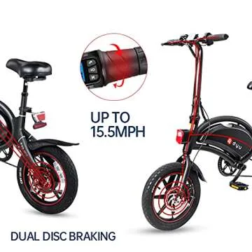 DYU D3F 14" Electric Folding Bike for Effortless Travel
