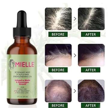 Natural Rosemary Mint Hair Strengthening Oil - All Hair Types