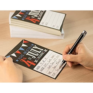 Buy Patriotic 4th of July Invitations for BBQs 50 Pack