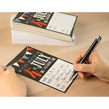 Buy Patriotic 4th of July Invitations for BBQs 50 Pack