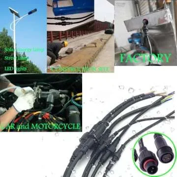 YETOR 16AWG Waterproof LED Connector - 5 Pairs