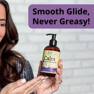 Calm Massage Oil with Lavender & Chamomile for Sore Muscles