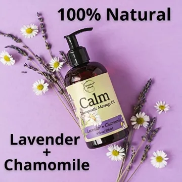 Calm Massage Oil with Lavender & Chamomile for Sore Muscles