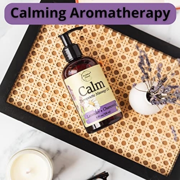 Calm Massage Oil with Lavender & Chamomile for Sore Muscles