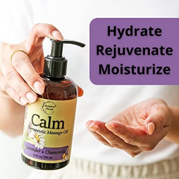 Calm Massage Oil with Lavender & Chamomile for Sore Muscles